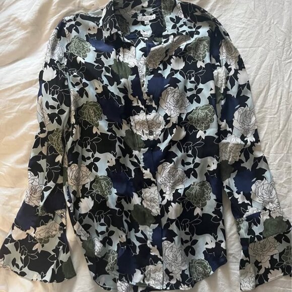 Equipment Femme Daphne floral silk button down shirt - Picture 6 of 7